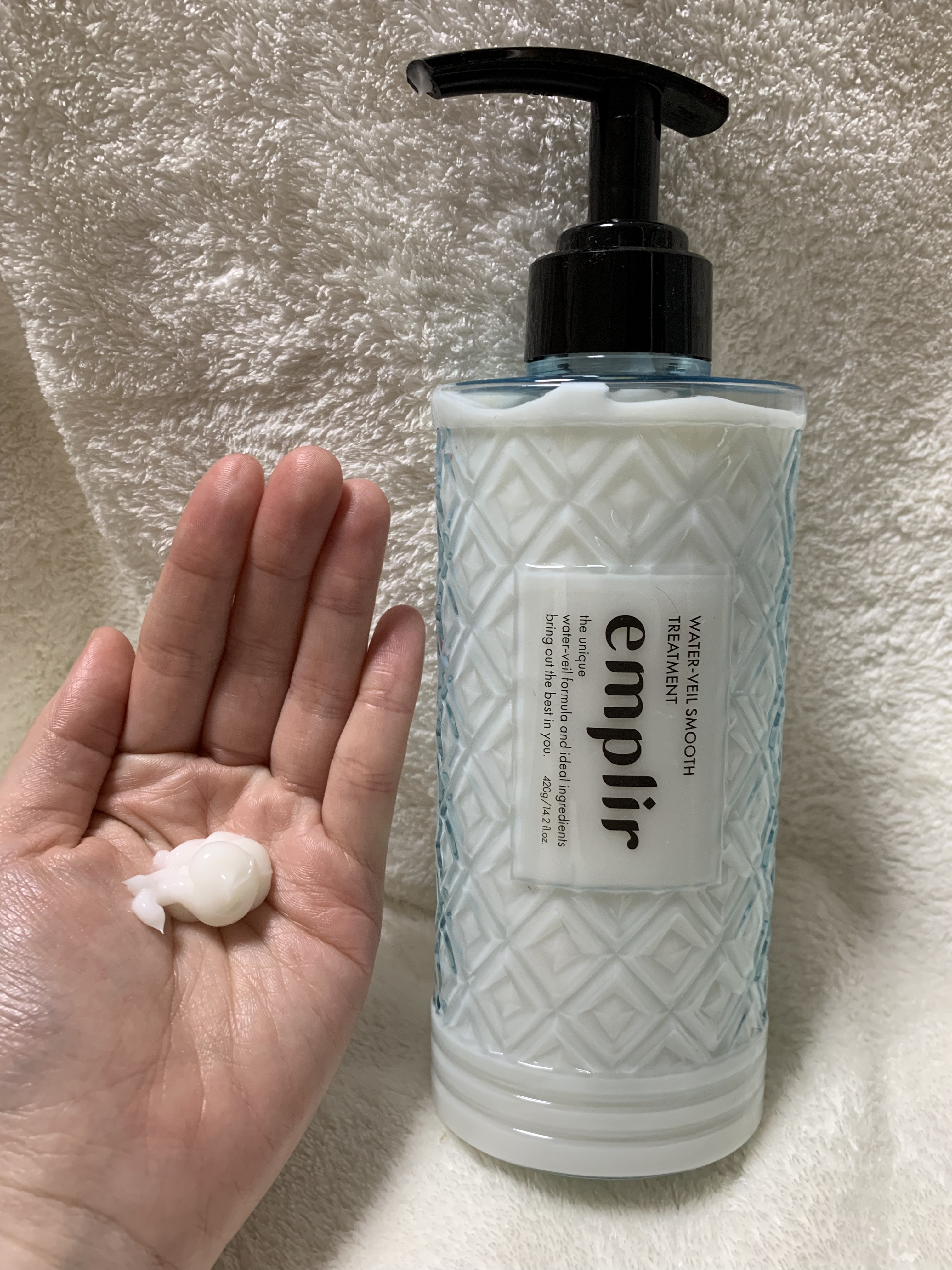 ウォーターベール スムース シャンプー／トリートメント/emplir/市販シャンプーを使ったクチコミ（3枚目）