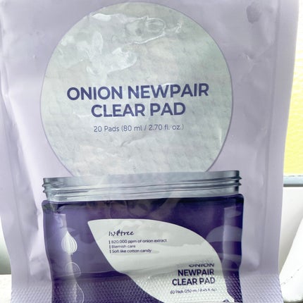 オニオンニューペア クリアパッド/Isntree/トナーパッドを使ったクチコミ(1枚目)