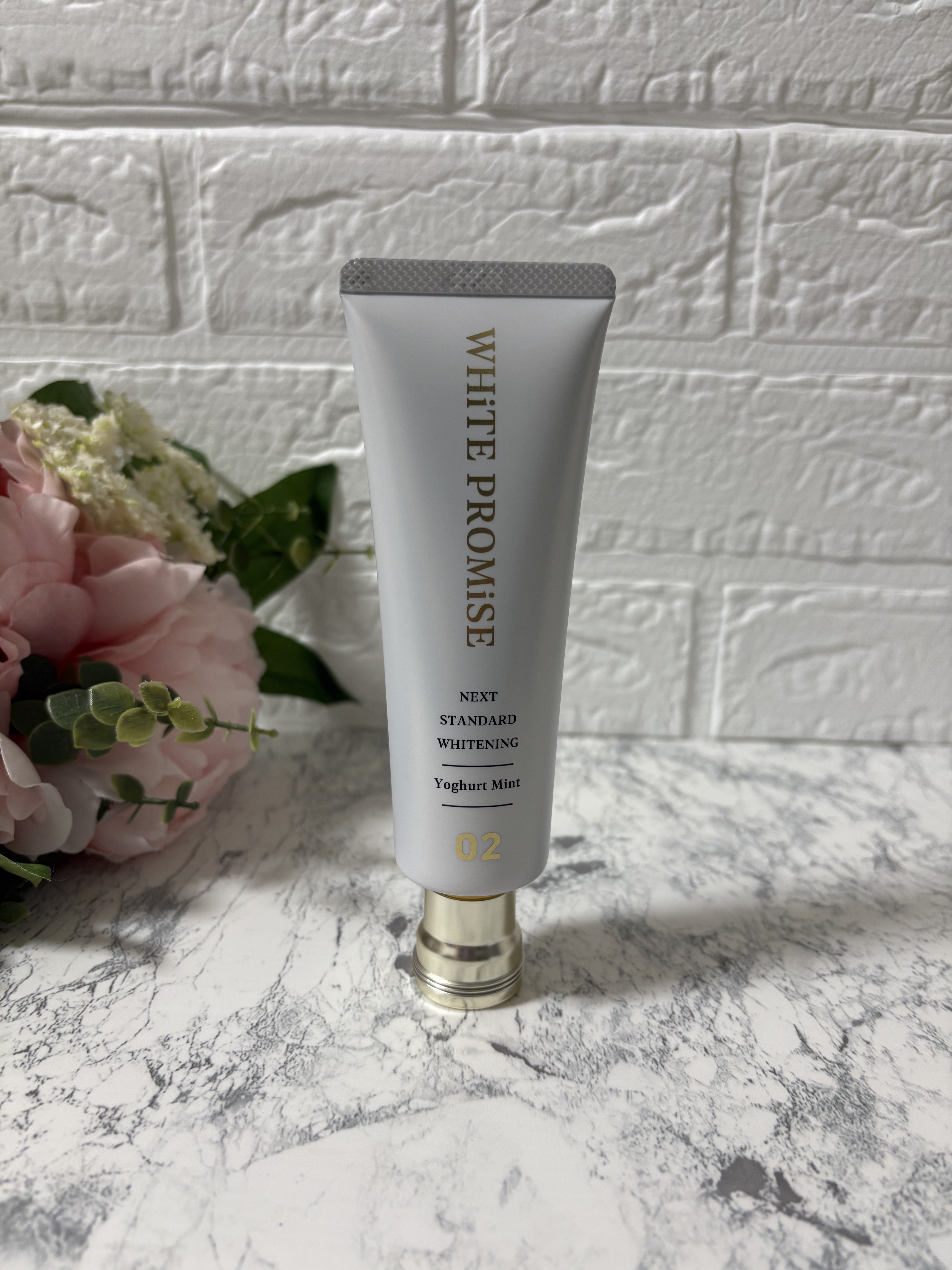 ホワイトプロミス  美白*＋むし歯予防* ０２：ヨーグルトミント/WHiTE PROMiSE/歯磨き粉を使ったクチコミ（2枚目）