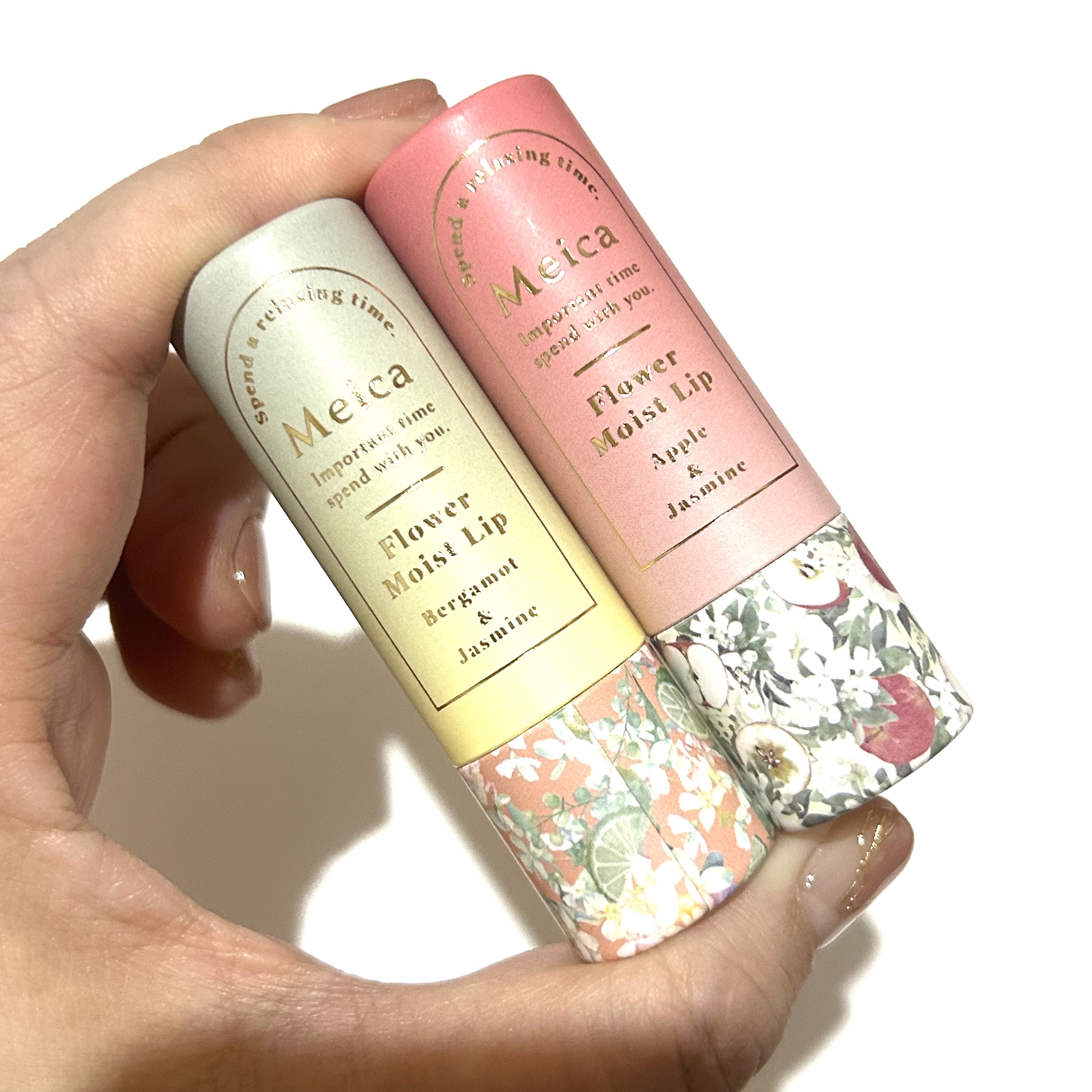 Meicaフラワーモイストリップ ベルガモット＆ジャスミンの香り/MEICA/リップクリームを使ったクチコミ（3枚目）