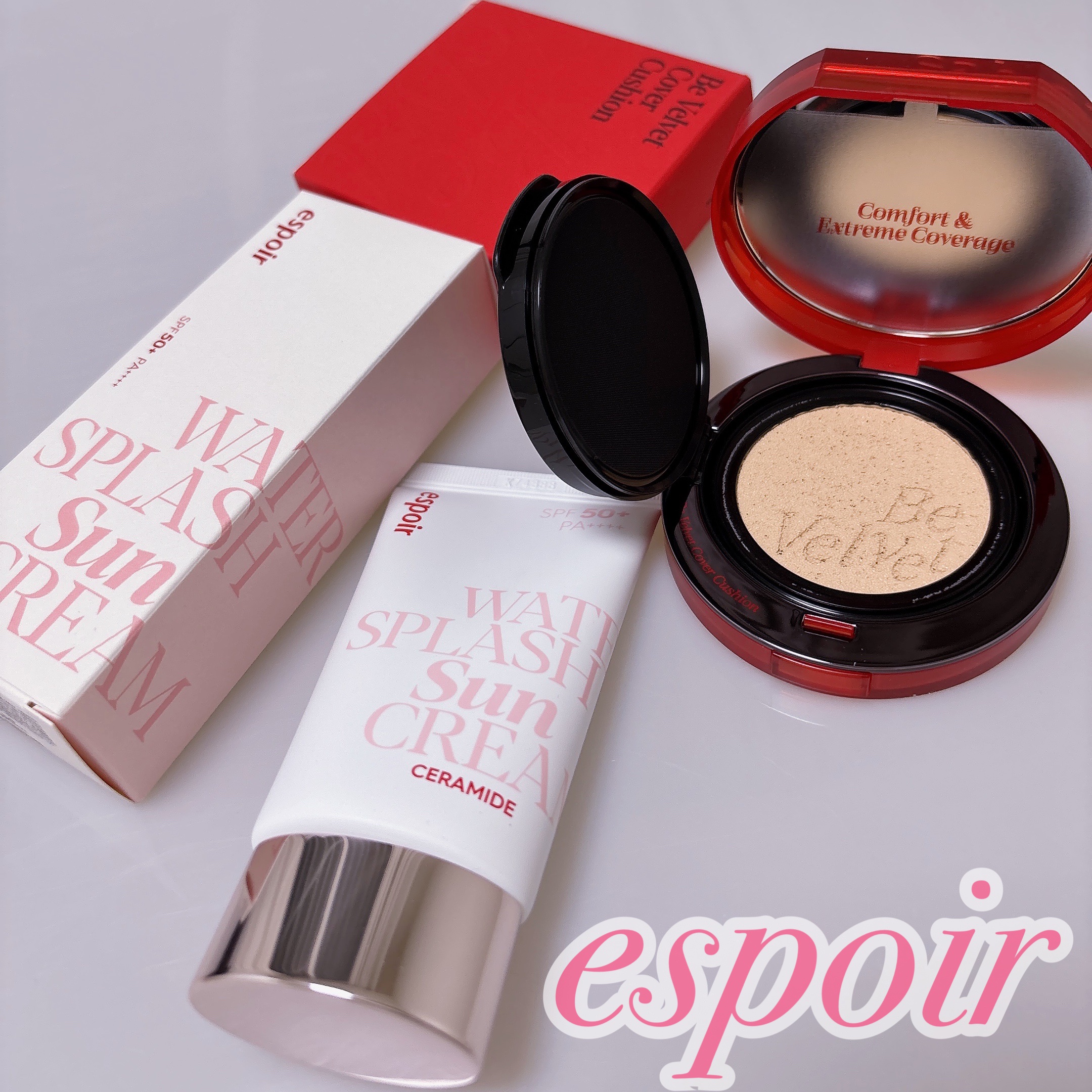 ビーベルベットカバークッション/espoir/クッションファンデーションを使ったクチコミ（1枚目）