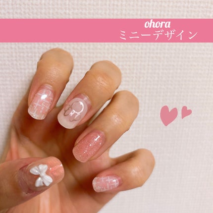 セミキュアジェルネイル(ハンド)/ohora/ネイルシールを使ったクチコミ(1枚目)