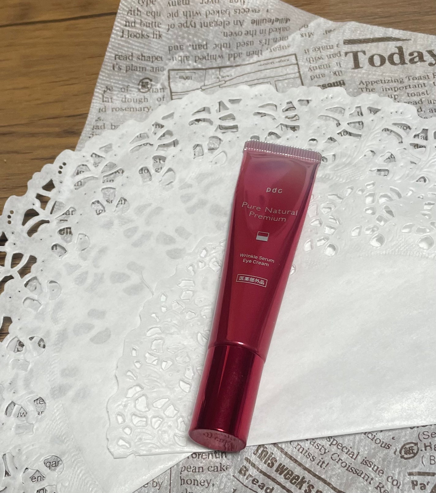 ピュア ナチュラル プレミアム リンクルセラム アイクリーム【医薬部外品】/pdc/アイケア・アイクリームを使ったクチコミ(1枚目)