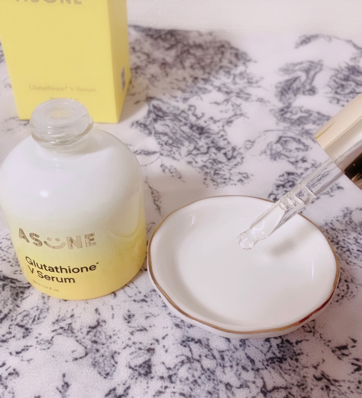 グルタチオン*¹Vセラム/ASUNE /美容液を使ったクチコミ（3枚目）