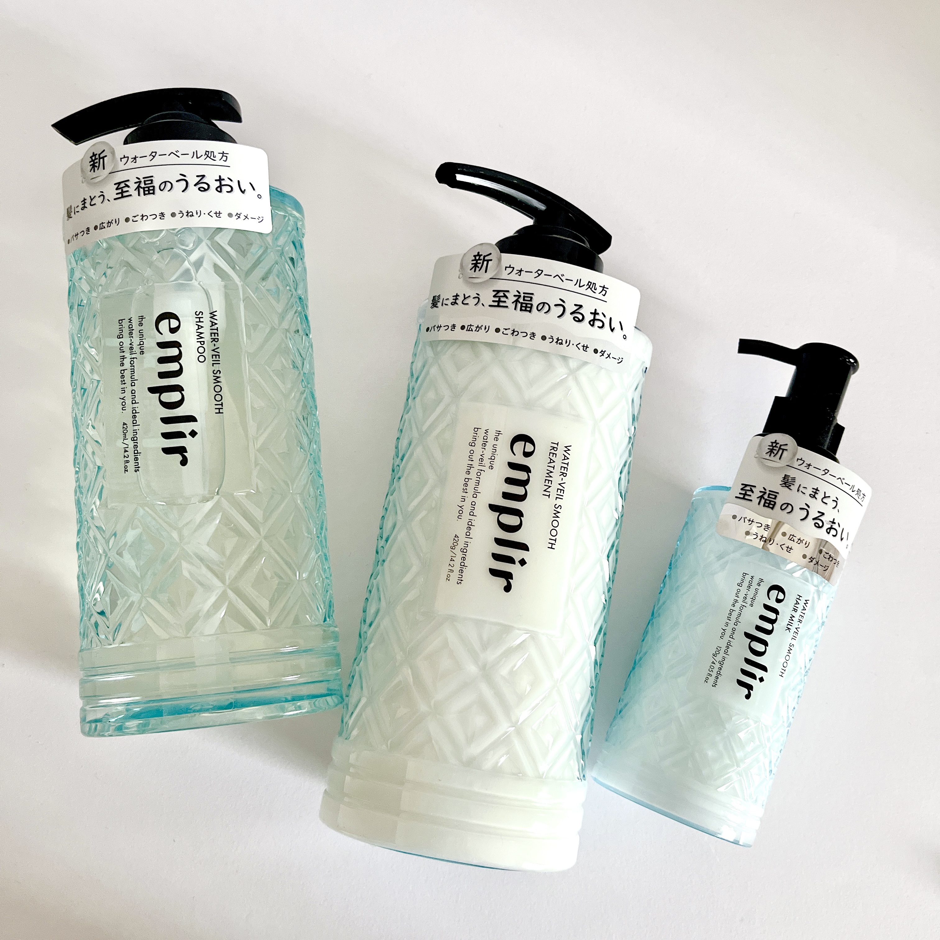 ウォーターベール スムース シャンプー／トリートメント/emplir/市販シャンプーを使ったクチコミ（1枚目）
