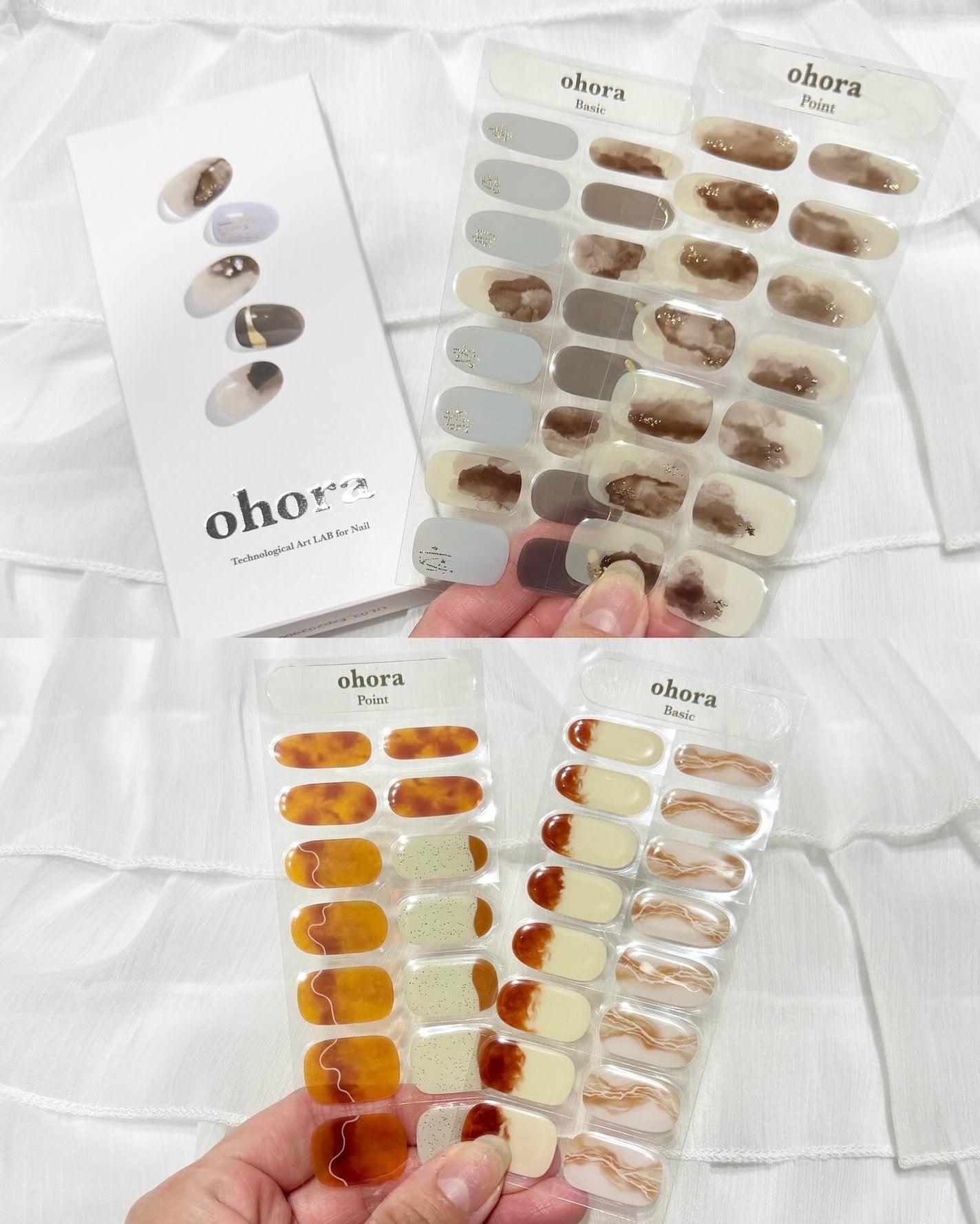 セミキュアジェルネイル(ハンド)/ohora/ネイルシールを使ったクチコミ(4枚目)