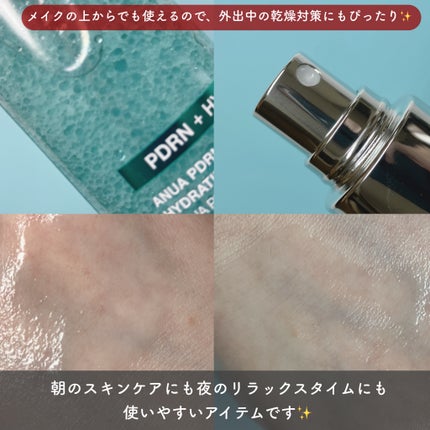 PDRNヒアルロン酸ハイドレイティングミスト/Anua/ミスト状化粧水を使ったクチコミ(3枚目)