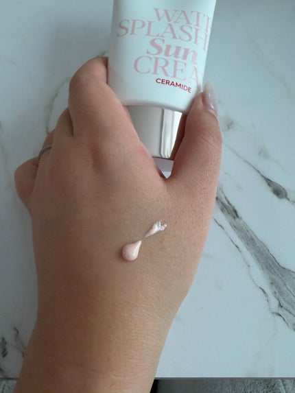 ウォータースプラッシュサンクリーム セラミド/espoir/日焼け止めクリームを使ったクチコミ(5枚目)