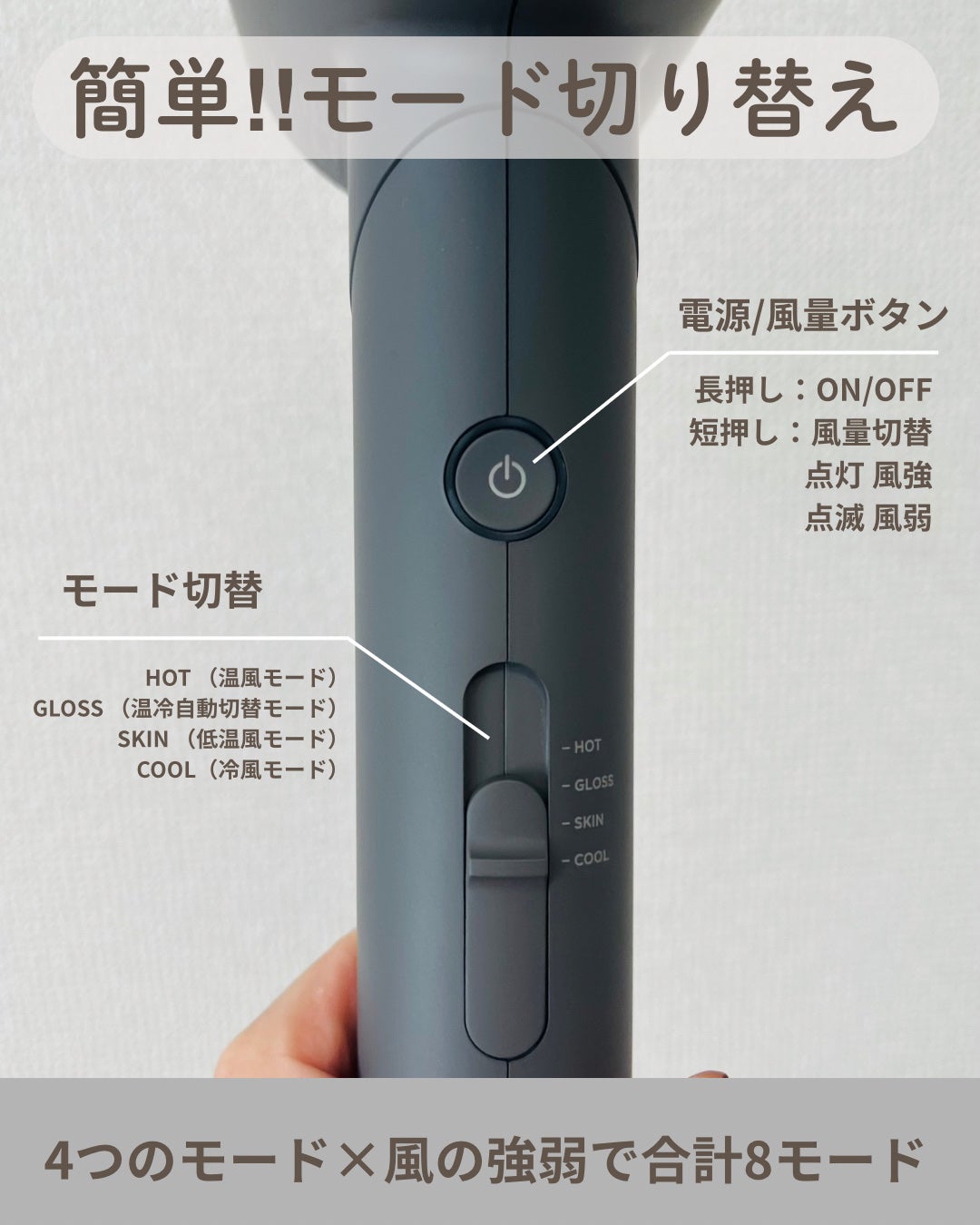 スムースシャインドライヤー/SALONIA/ドライヤーを使ったクチコミ(2枚目)