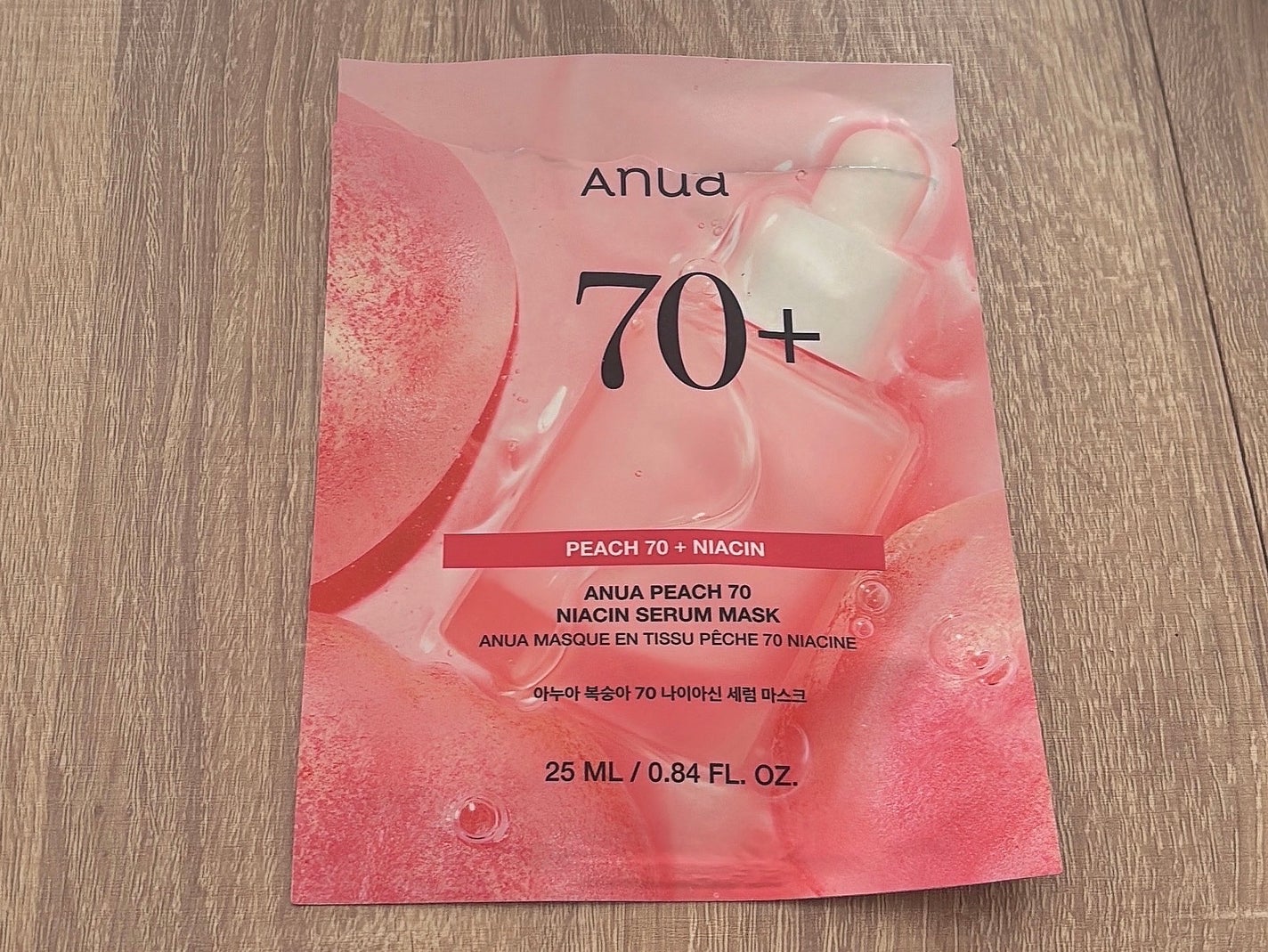 桃70%ナイアシンシートマスク/Anua/シートマスク・パックを使ったクチコミ(1枚目)