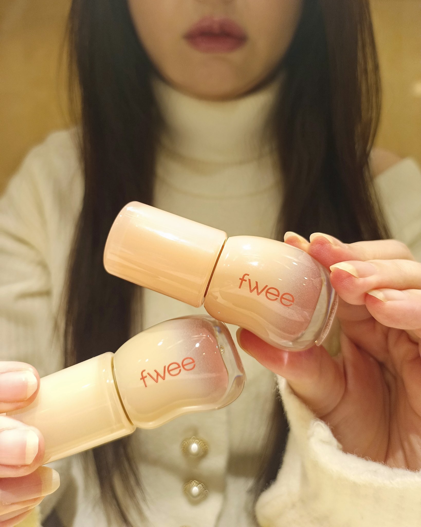 フィー 3Dボリューミンググロス/fwee/リップグロスを使ったクチコミ（3枚目）