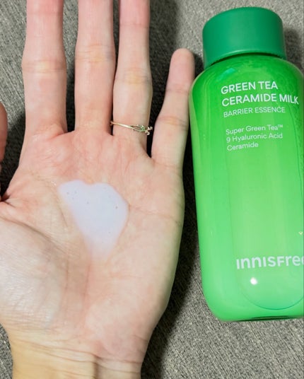 グリーンティー セラミド ミルク エッセンストナー/innisfree/化粧水を使ったクチコミ(2枚目)