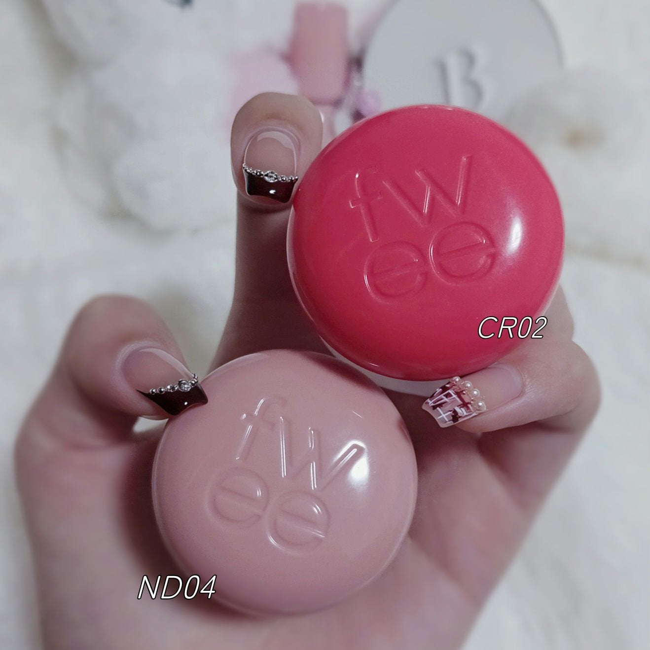 リップアンドチーク ブラーリープリンポット/fwee/口紅を使ったクチコミ(1枚目)