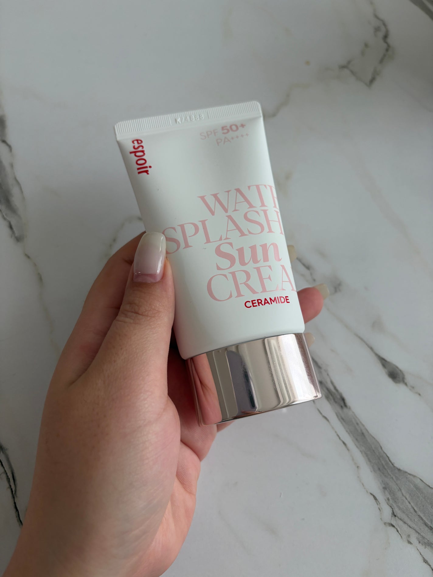 ウォータースプラッシュサンクリーム セラミド/espoir/日焼け止めクリームを使ったクチコミ(4枚目)