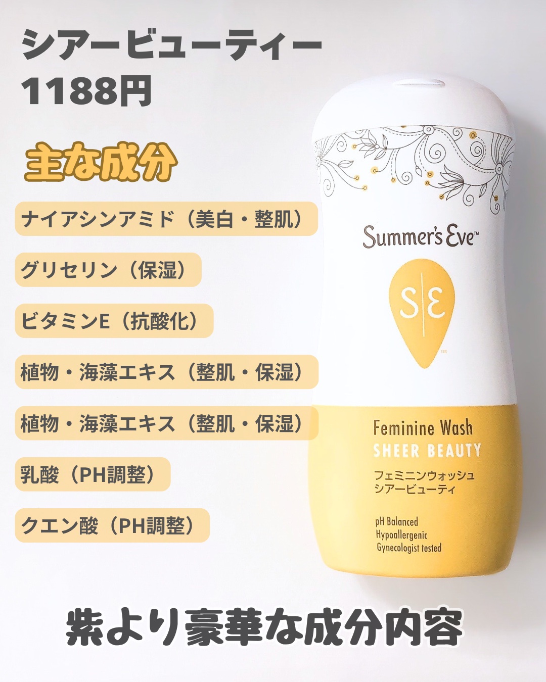 フェミニンウォッシュ マルチベネフィット デイリーバランス/Summer's Eve(サマーズイブ)/デリケートゾーンケアを使ったクチコミ（3枚目）