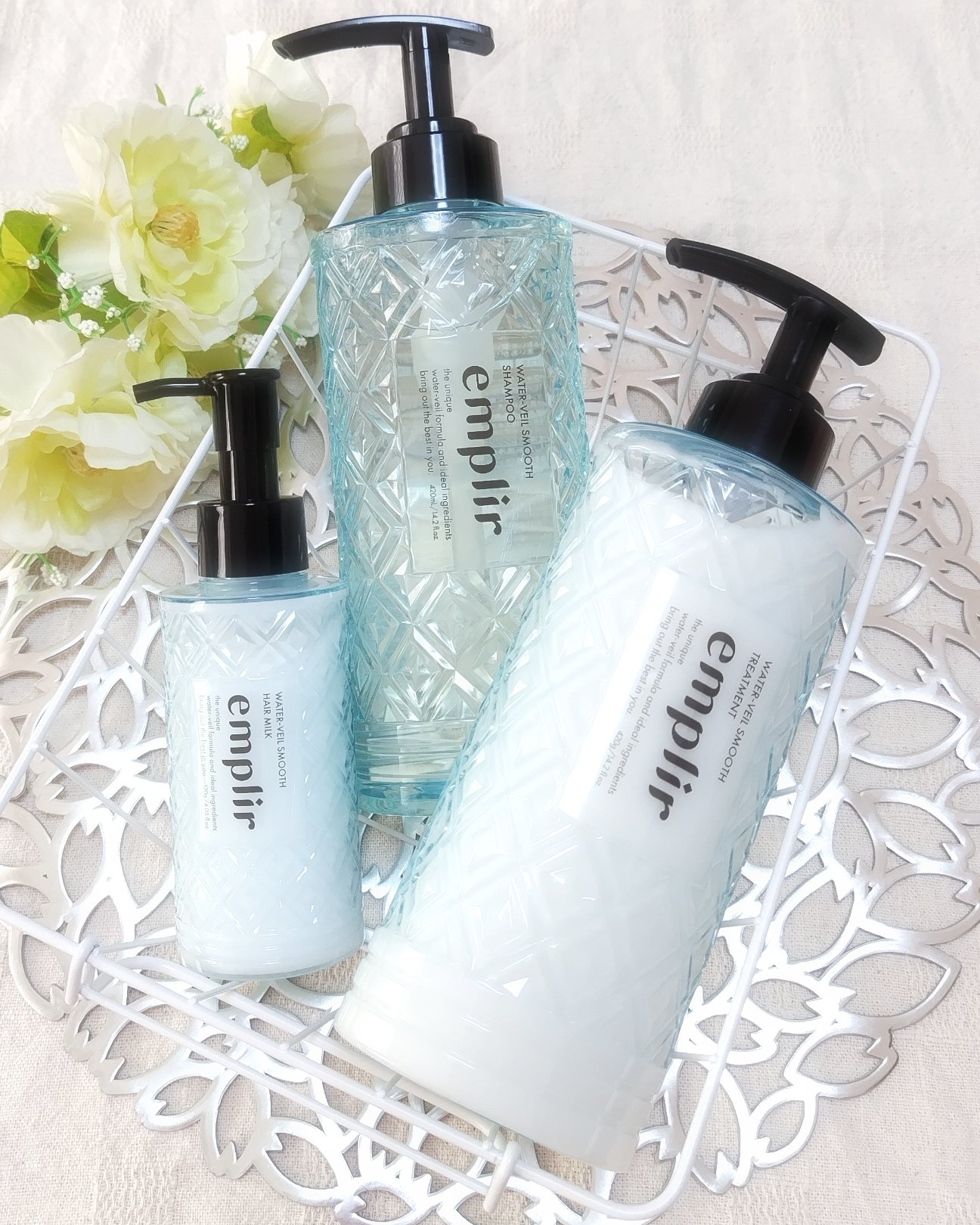 ウォーターベール スムース シャンプー／トリートメント/emplir/市販シャンプーを使ったクチコミ（1枚目）