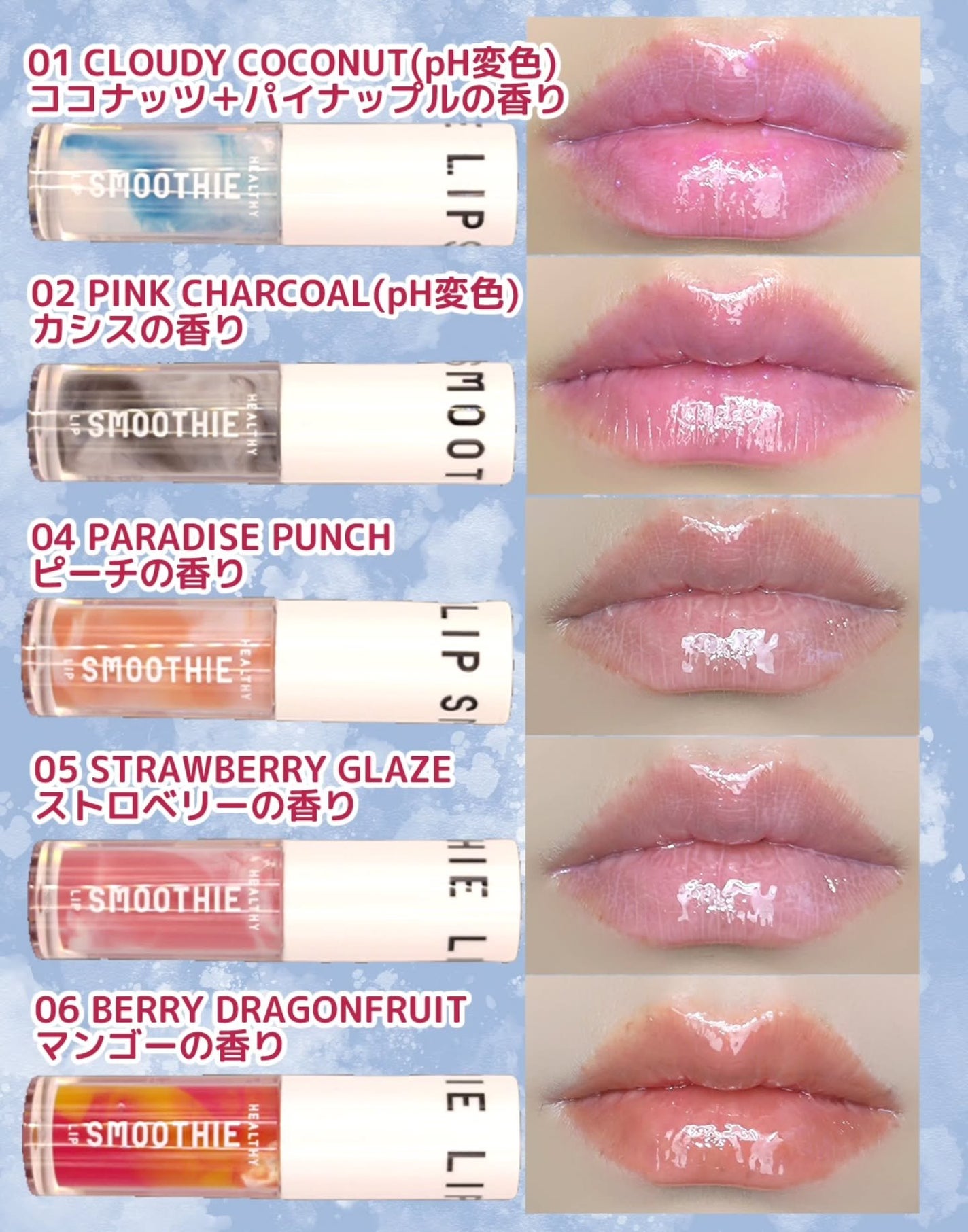 BabyBright ヘルシースムージーリップ/BabyBright/リップグロスを使ったクチコミ(4枚目)