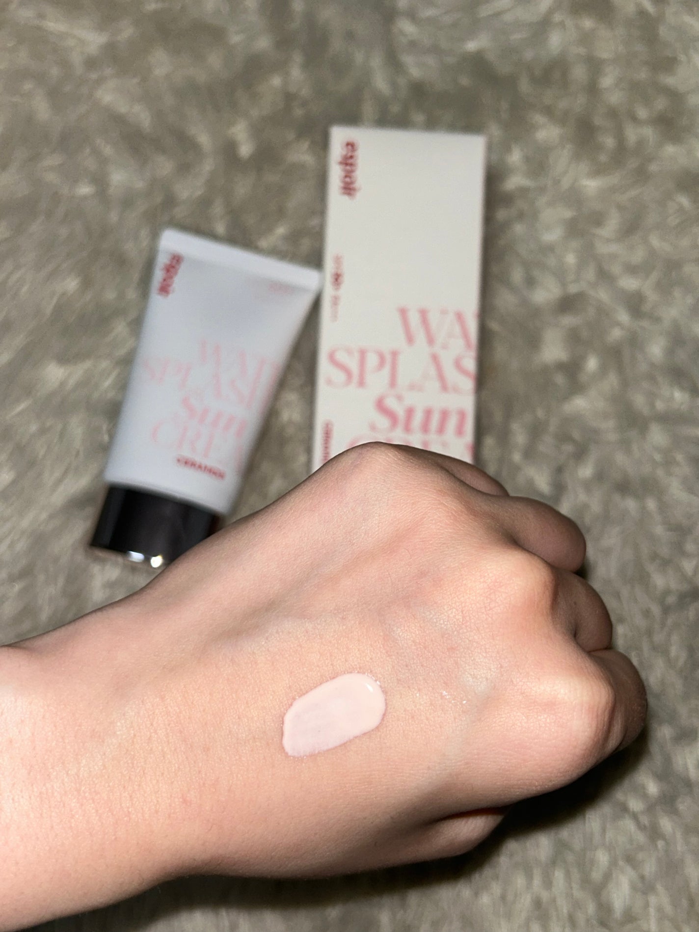 ウォータースプラッシュサンクリーム セラミド/espoir/日焼け止めクリームを使ったクチコミ(4枚目)