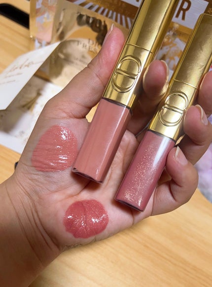 ルージュ ディオール シークイン リキッド デュオ(ホリデーコレクション 2025 限定品)/Dior/口紅・グロス・リップライナー・リップケアを使ったクチコミ(4枚目)