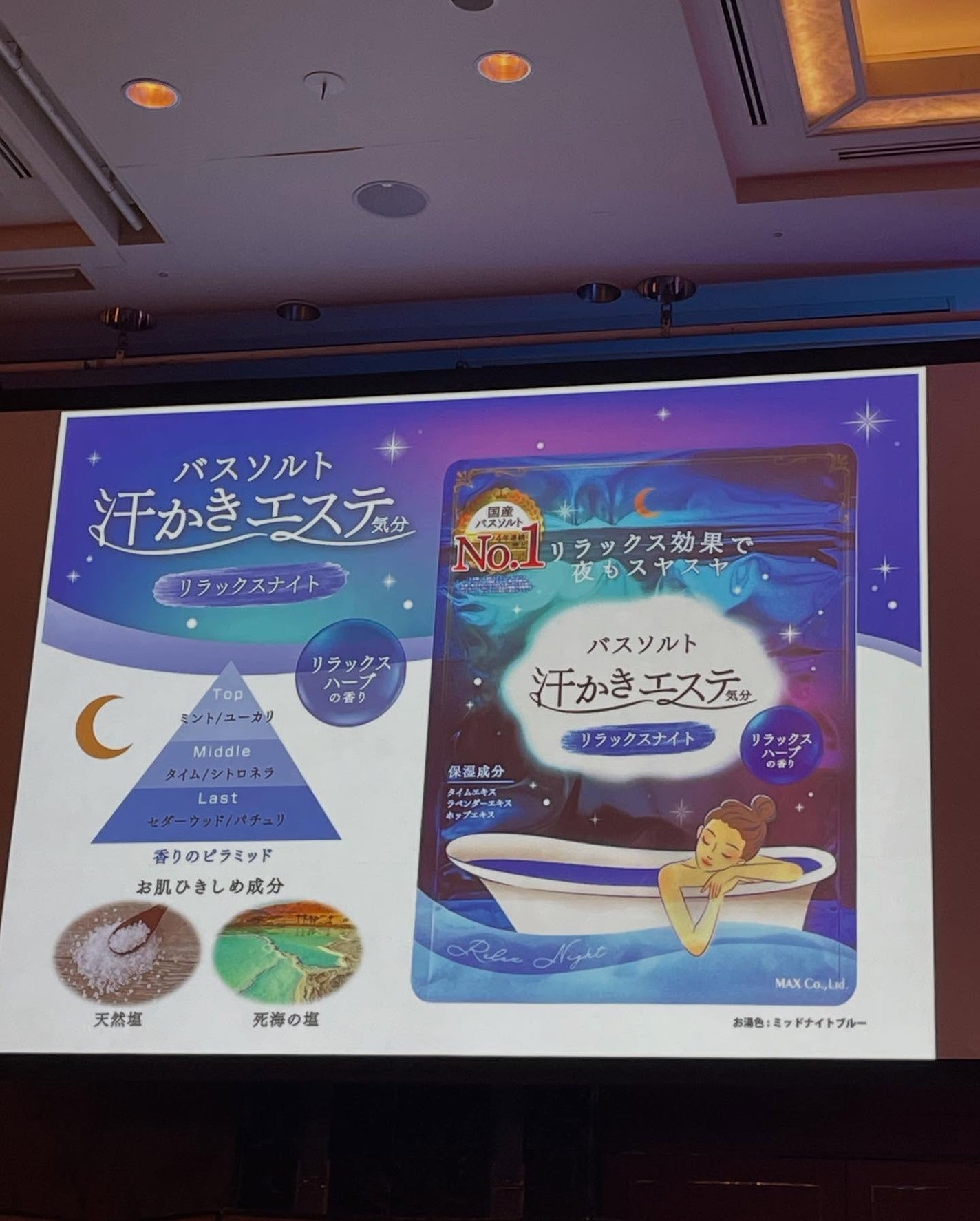 汗かきエステ気分 リラックスナイト/マックス/無機塩系入浴剤を使ったクチコミ(2枚目)