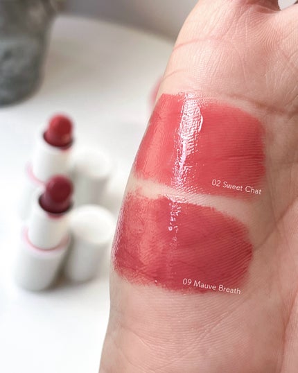 ヘルシーグロウバームスティック/wakemake/口紅を使ったクチコミ(3枚目)