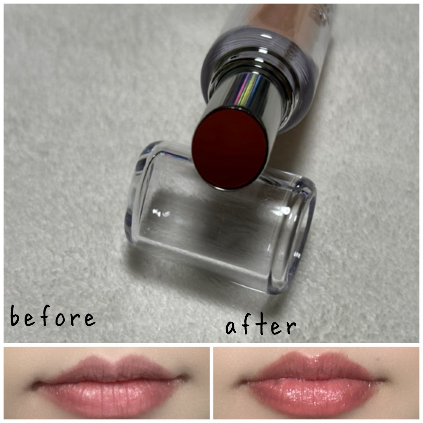 ボンディンググロウリップスティック/Laka/口紅を使ったクチコミ（3枚目）