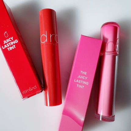ジューシーラスティングティント/rom&nd/リップティントを使ったクチコミ(1枚目)