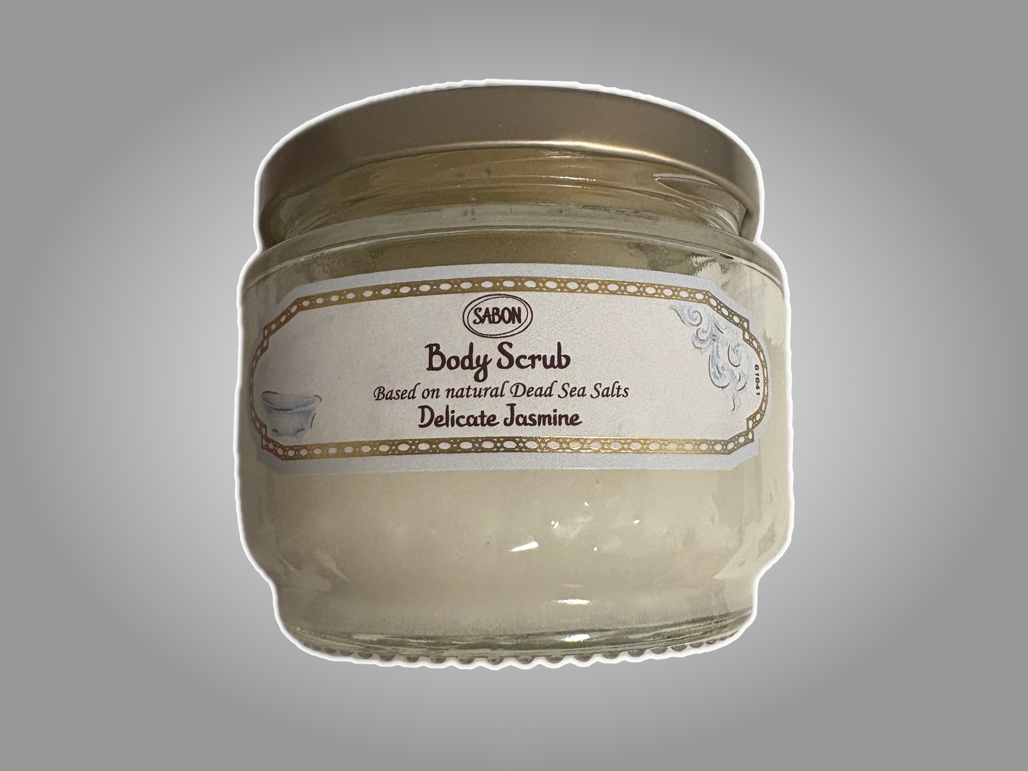 ボディスクラブ デリケート・ジャスミン 320g/SABON/ボディスクラブを使ったクチコミ（1枚目）