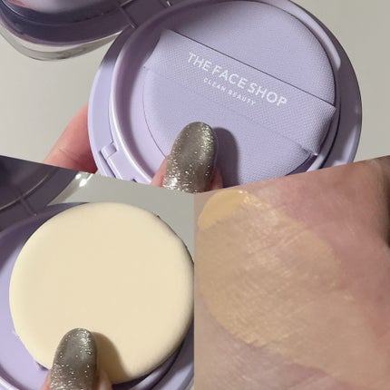 インクラスティングクッションメッシュグロウ/THE FACE SHOP/クッションファンデーションを使ったクチコミ(2枚目)