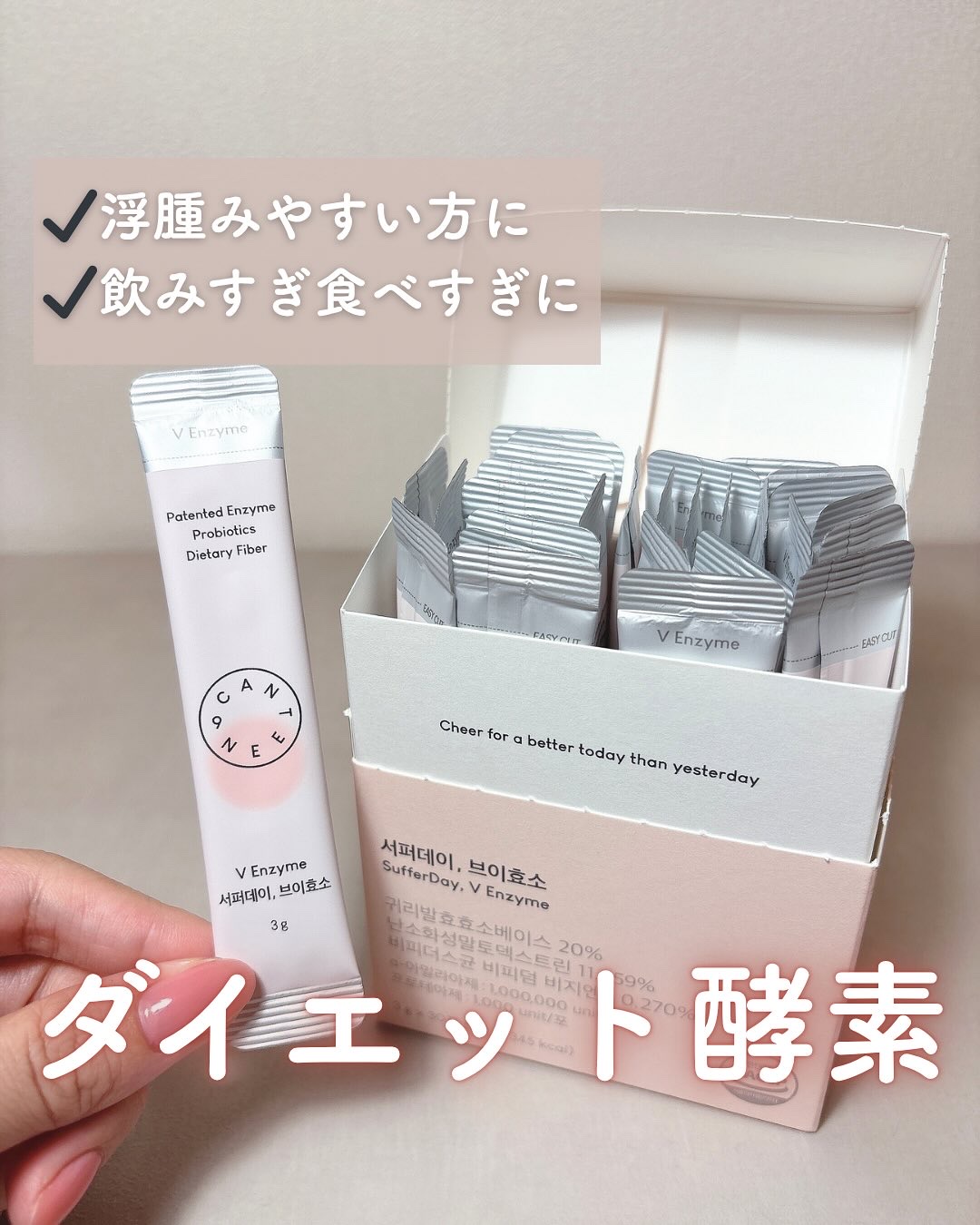 サファーデイ V酵素/canteen9/ボディサプリメントを使ったクチコミ（1枚目）