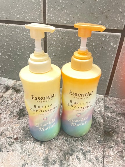 エッセンシャルプレミアム バリアシャンプー・コンディショナー スパークルモイスト/エッセンシャル/市販シャンプーを使ったクチコミ(1枚目)