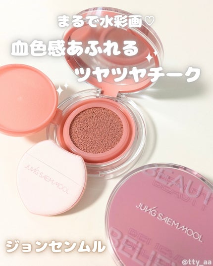 アーティストクッションブラッシュ/JUNG SAEM MOOL/リキッドチークを使ったクチコミ(1枚目)