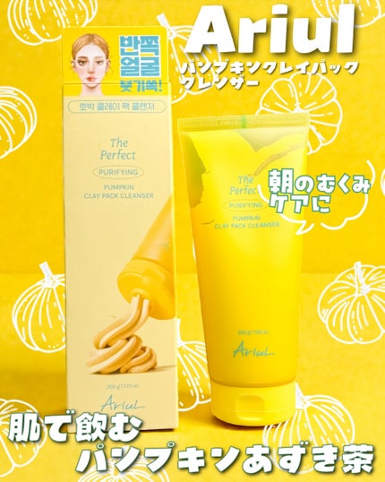 ザ・パーフェクト パンプキンクレイパッククレンザー/Ariul/洗顔フォームを使ったクチコミ(1枚目)