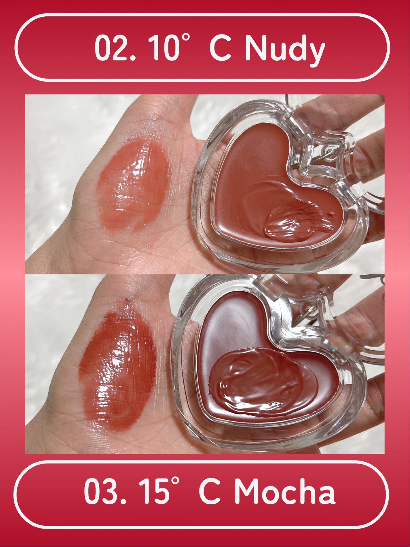 ハートキーリング リップ&チーク/keybo/口紅を使ったクチコミ(4枚目)