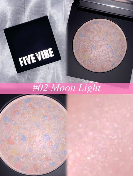 パールライクハイライター/FIVE VIBE/パウダーハイライトを使ったクチコミ(2枚目)