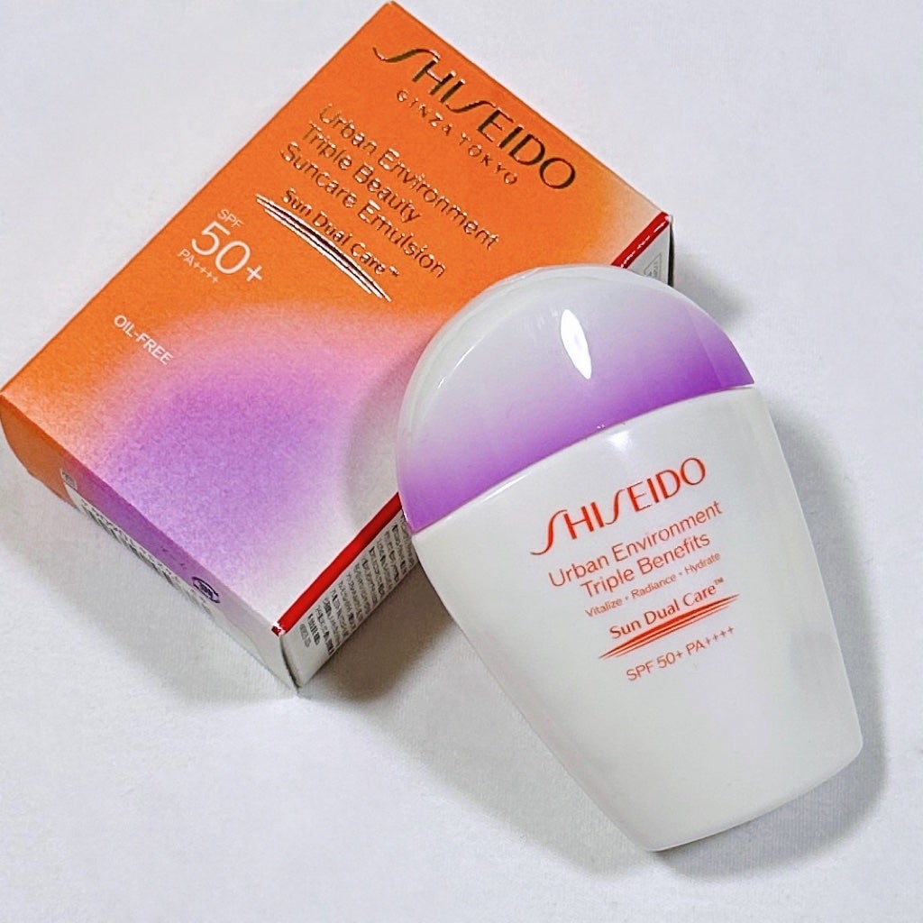 アーバン トリプル ビューティ サンケア エマルジョン/SHISEIDO/日焼け止めミルクを使ったクチコミ(1枚目)