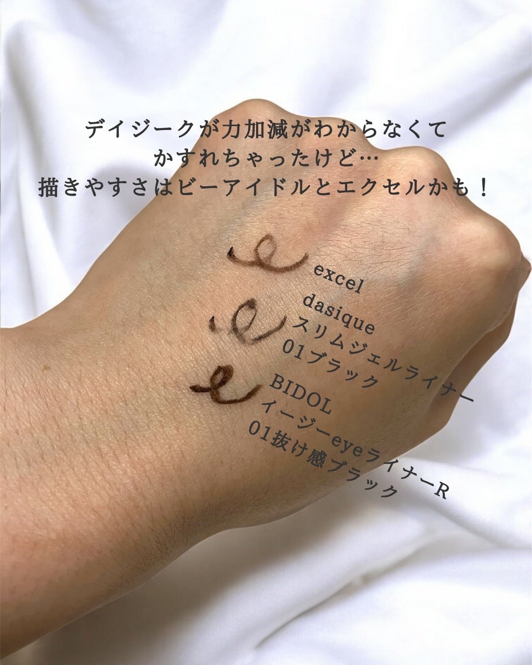 スリムジェルアイライナー/dasique/ジェルアイライナーを使ったクチコミ(4枚目)