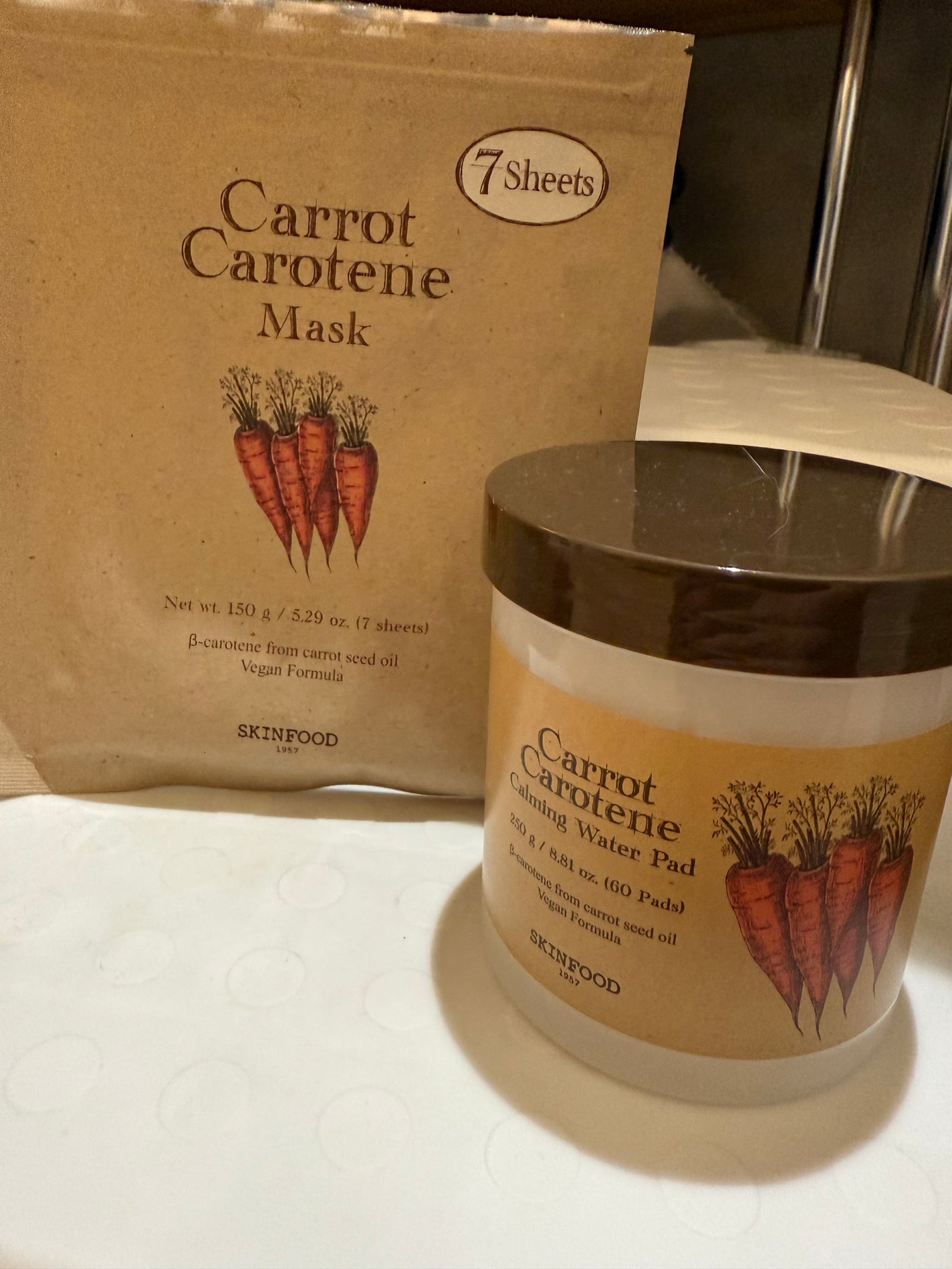 キャロットカロテン カーミングウォーターパッド/SKINFOOD/トナーパッドを使ったクチコミ(1枚目)