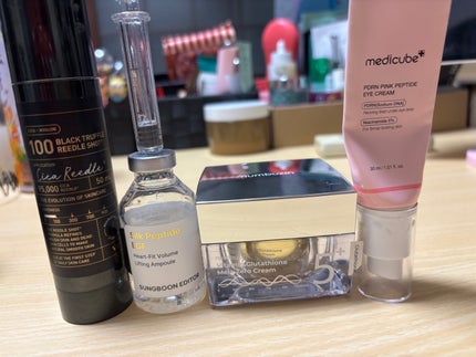 PDRNピンクペプチドアイクリーム/MEDICUBE/アイケア・アイクリームを使ったクチコミ(1枚目)