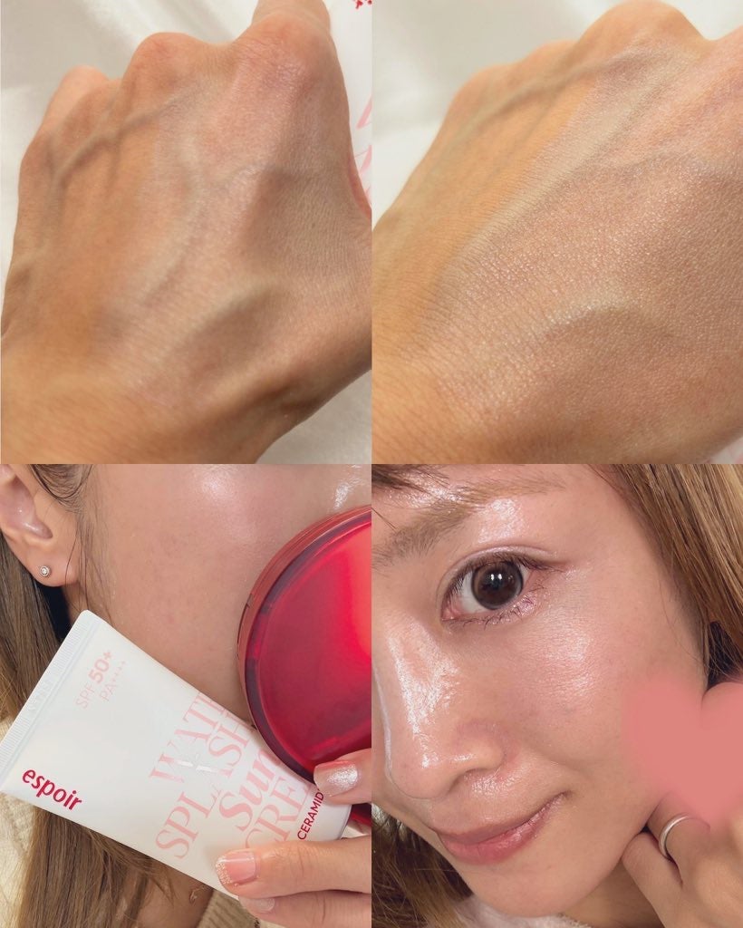 ウォータースプラッシュシカトーンアップクリーム/espoir/化粧下地を使ったクチコミ(4枚目)