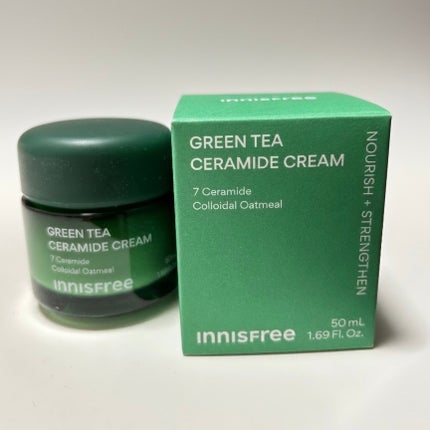 グリーンティー セラミド バリア クリーム/innisfree/フェイスクリームを使ったクチコミ(1枚目)