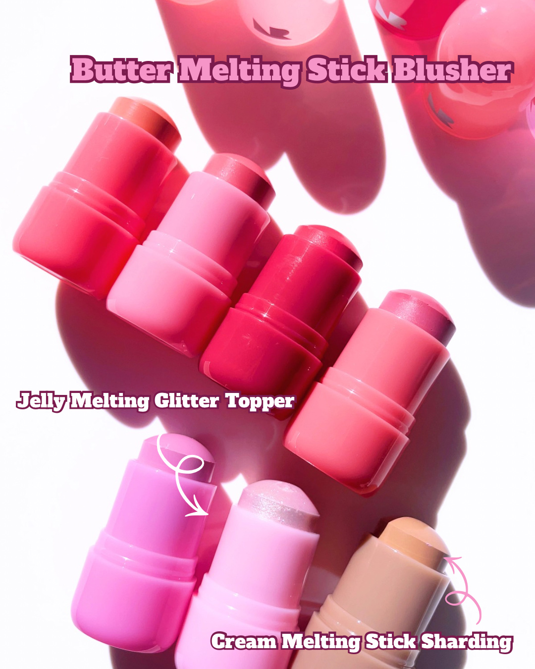 ネイチャーリパブリック バターメルティングスティック 03トマトバターのクチコミ「ネイリパから可愛すぎるチークたちが登場🫶🏻

じゅわっとふんわり❤️
コロンとした手のひらサイ.....」（2枚目）