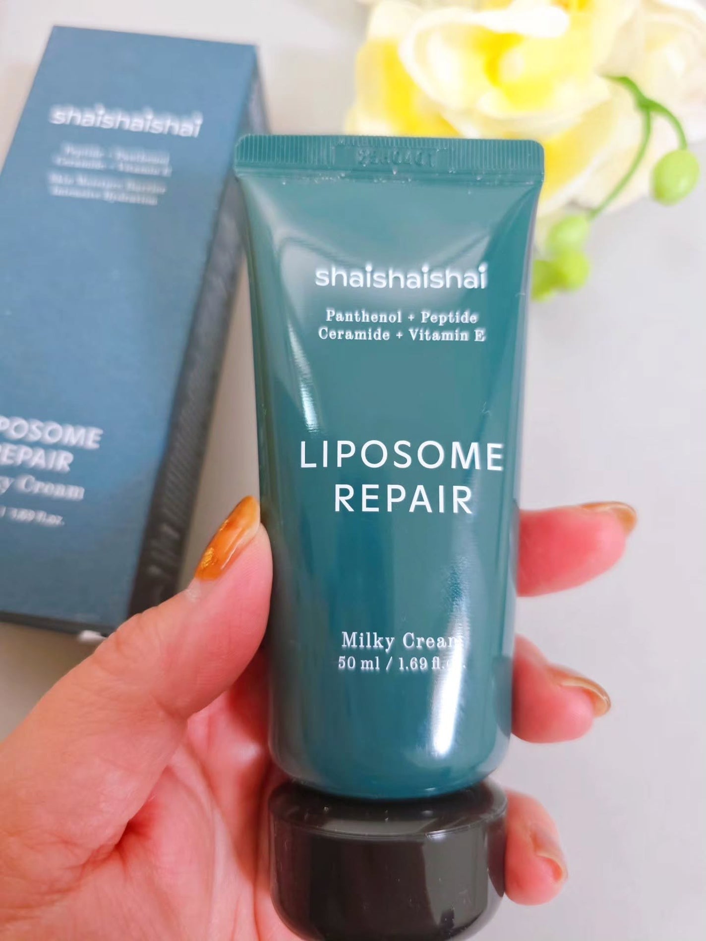 リポソームリペア ミルキークリーム/shaishaishai/フェイスクリームを使ったクチコミ(2枚目)