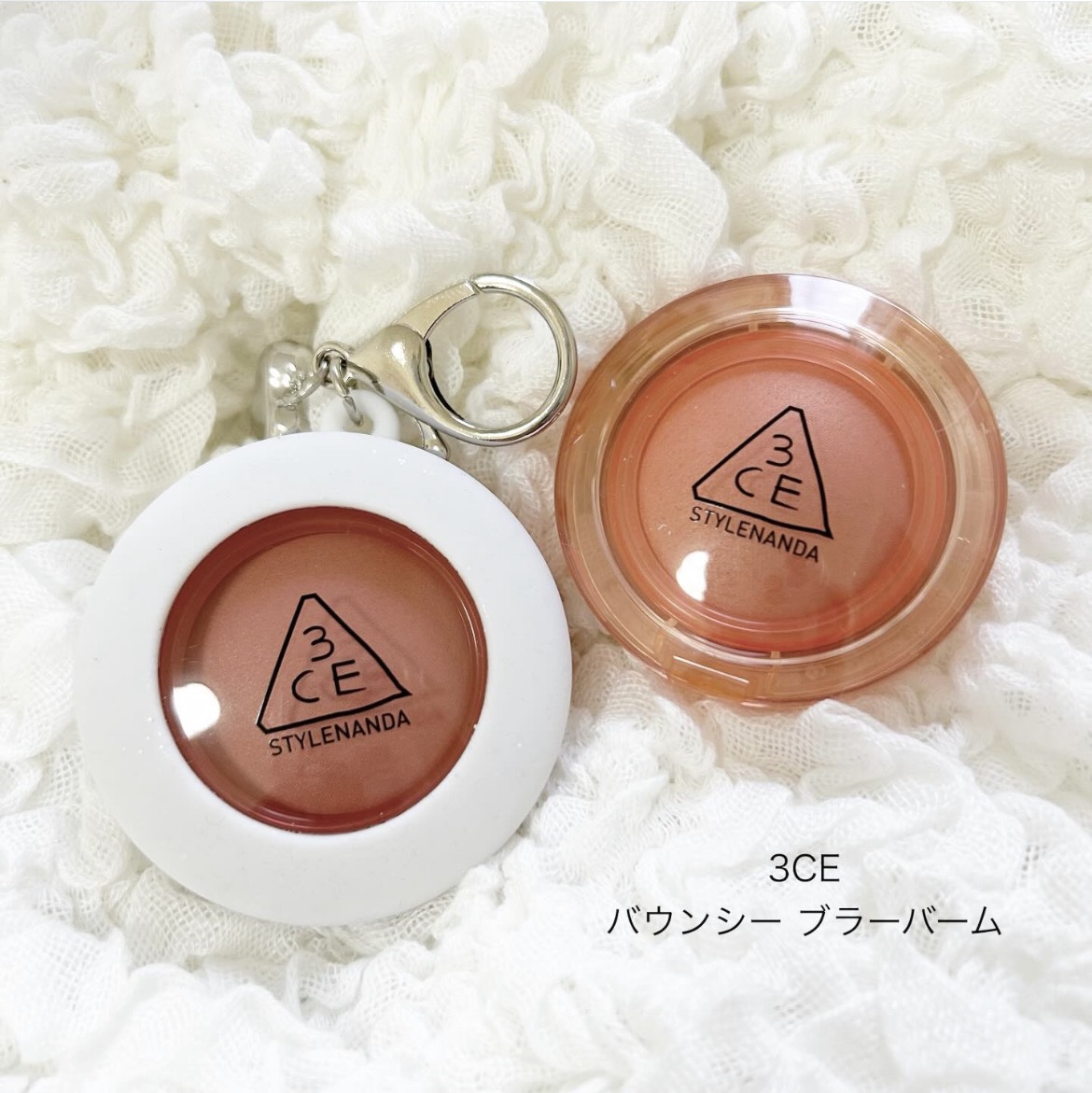 バウンシー ブラーバーム ピンクペタル/3CE/ジェル・クリームチークを使ったクチコミ（1枚目）