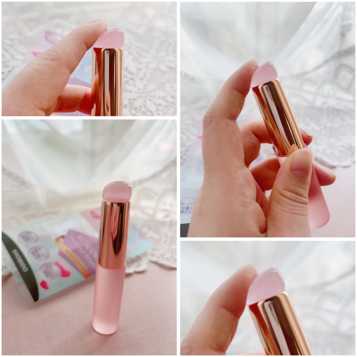 シリコンチップメイクブラシ/SHOBIDO/メイクブラシを使ったクチコミ(3枚目)