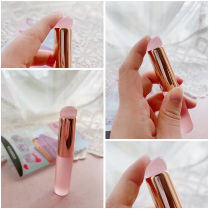 SHOBIDO シリコンチップメイクブラシのクチコミ「ぷにっと触感🍑
指よりも衛生的!見た目も可愛いメイクブラシ🎈
SHOBIDO
シリコンチップ.....」(3枚目)