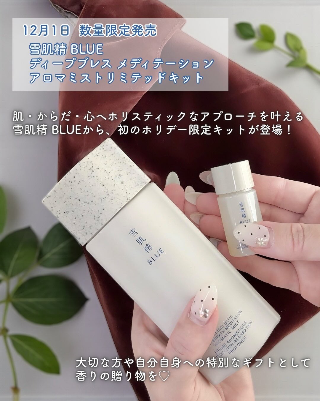 雪肌精 BLUE ディープブレス メディテーション アロマ ミスト リミテッドキット/雪肌精/スキンケアキットを使ったクチコミ(2枚目)
