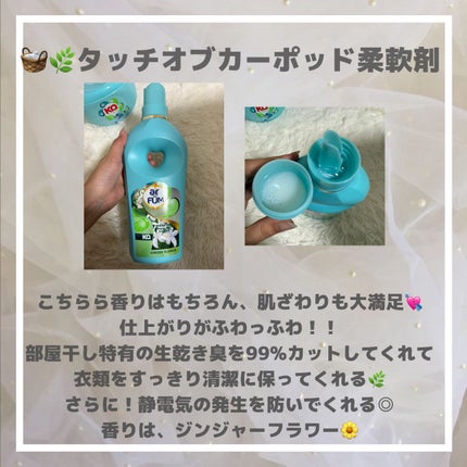 Touch of Ka ジンジャーフラワーフレッシュシトラスの香り/arFUM/柔軟剤を使ったクチコミ(4枚目)