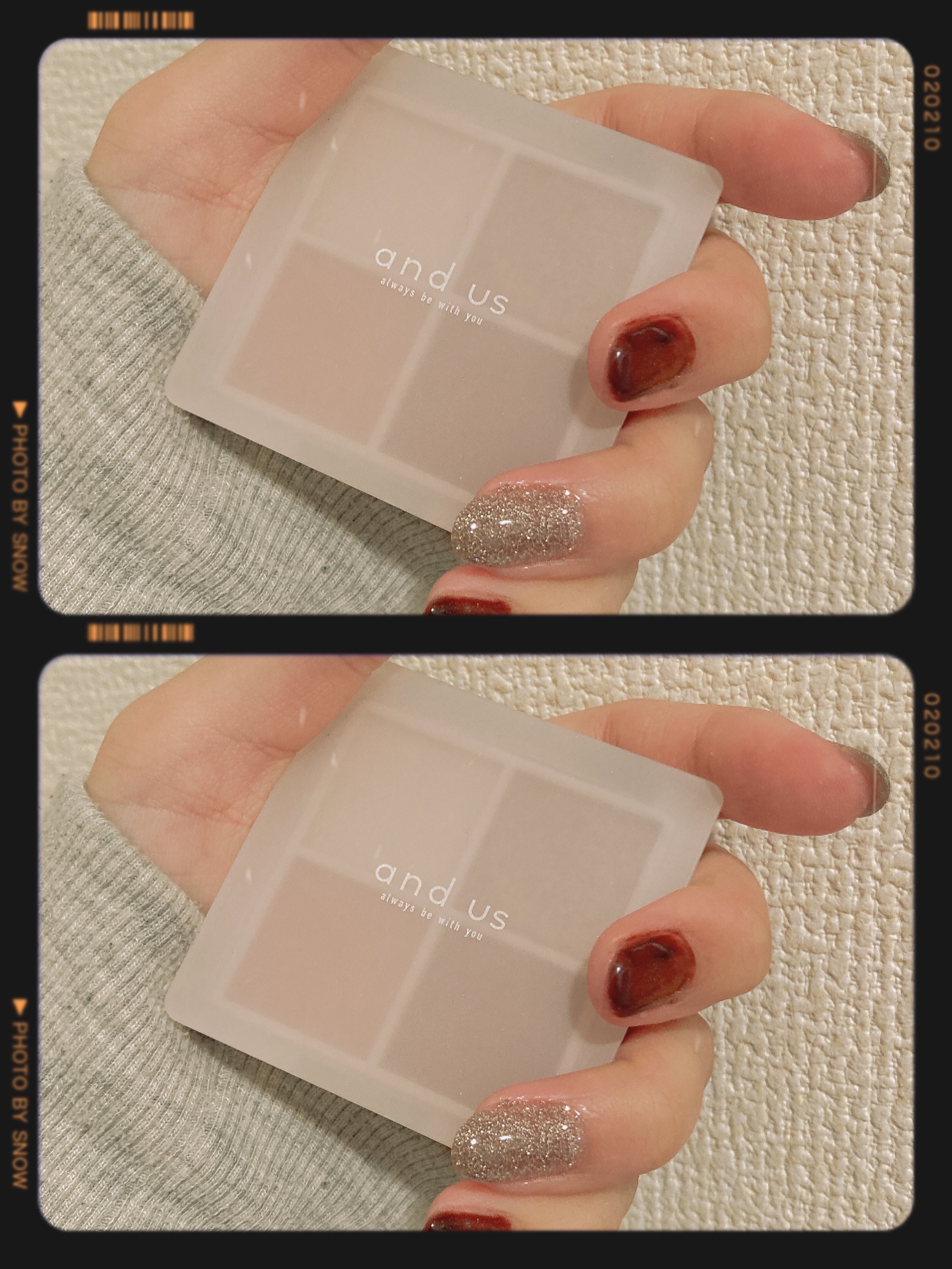 アイシャドウパレット（4色）/and us/アイシャドウパレットを使ったクチコミ（1枚目）