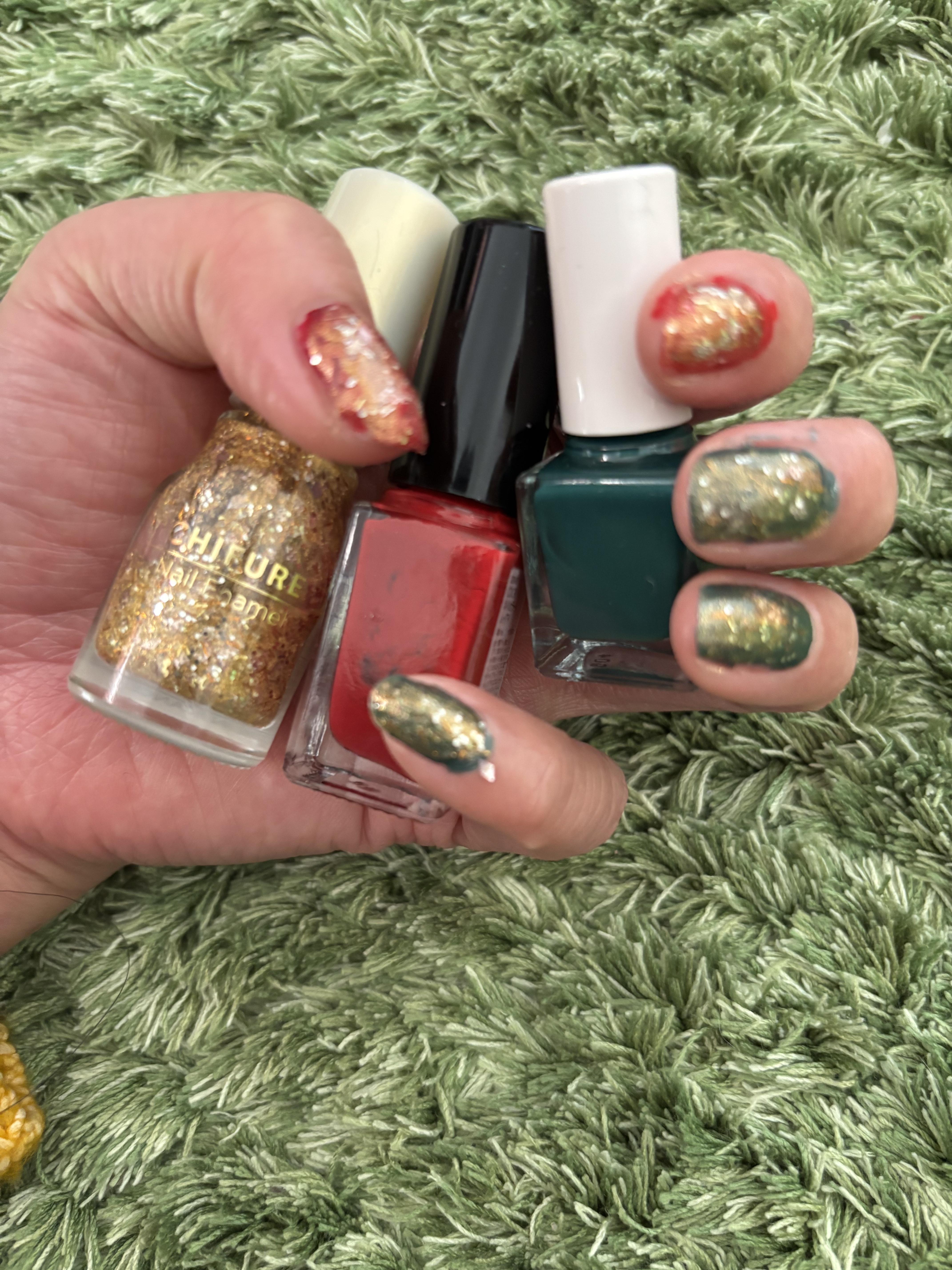 #クリスマスネイルのネイルデザイン